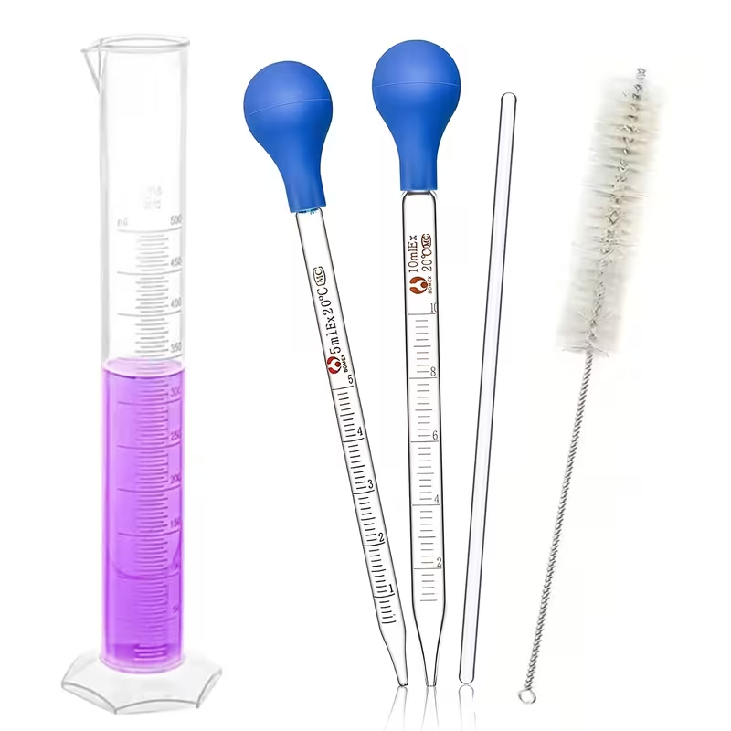 Science Experiment - A set of glass dropper experiment