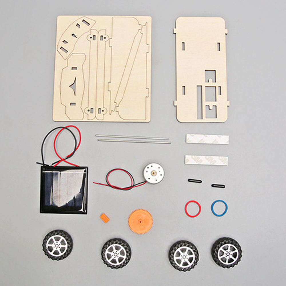 Science And Invention - Assemble Solar DIY Car Motor Robot