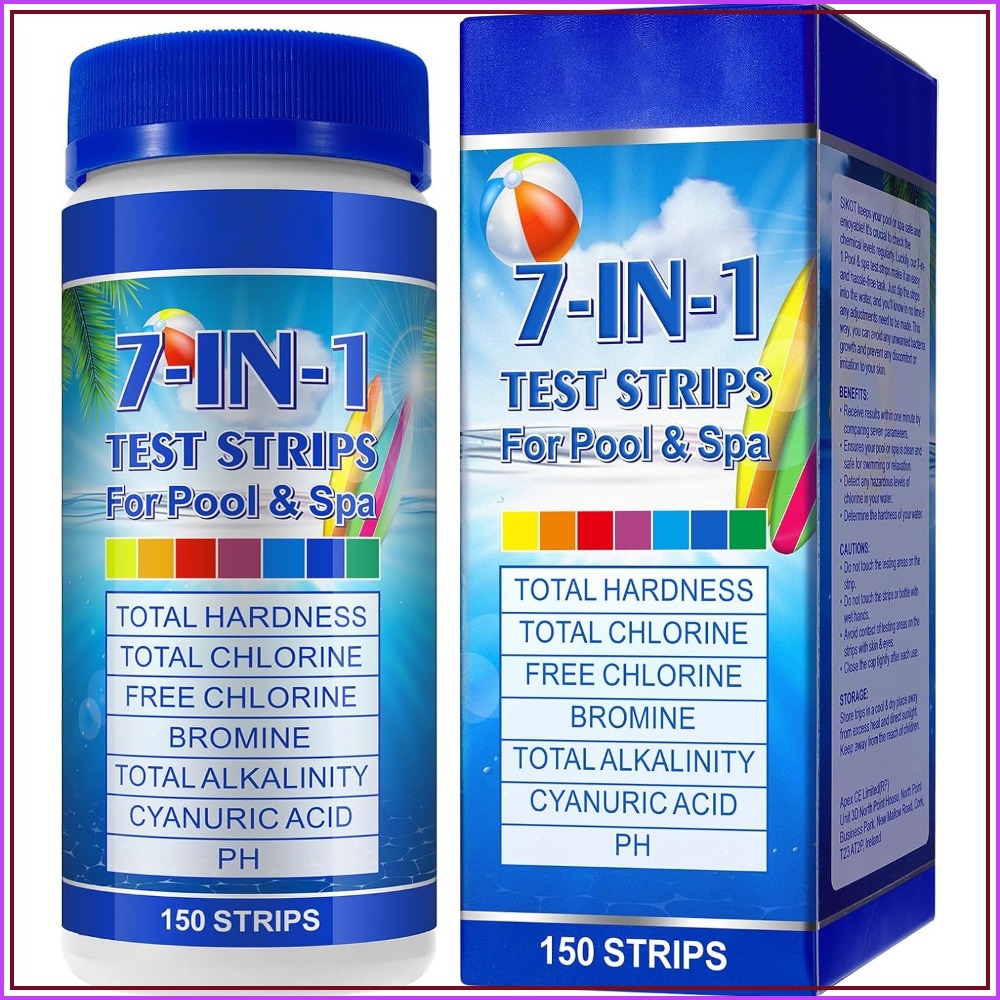 Water Testing Kit - 7-in-1 Pool Test Strips 150 Pcs