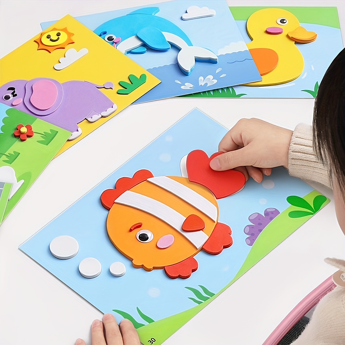 Science Toys Diy - 3D Stickers for Kids, Disposable, Handmade