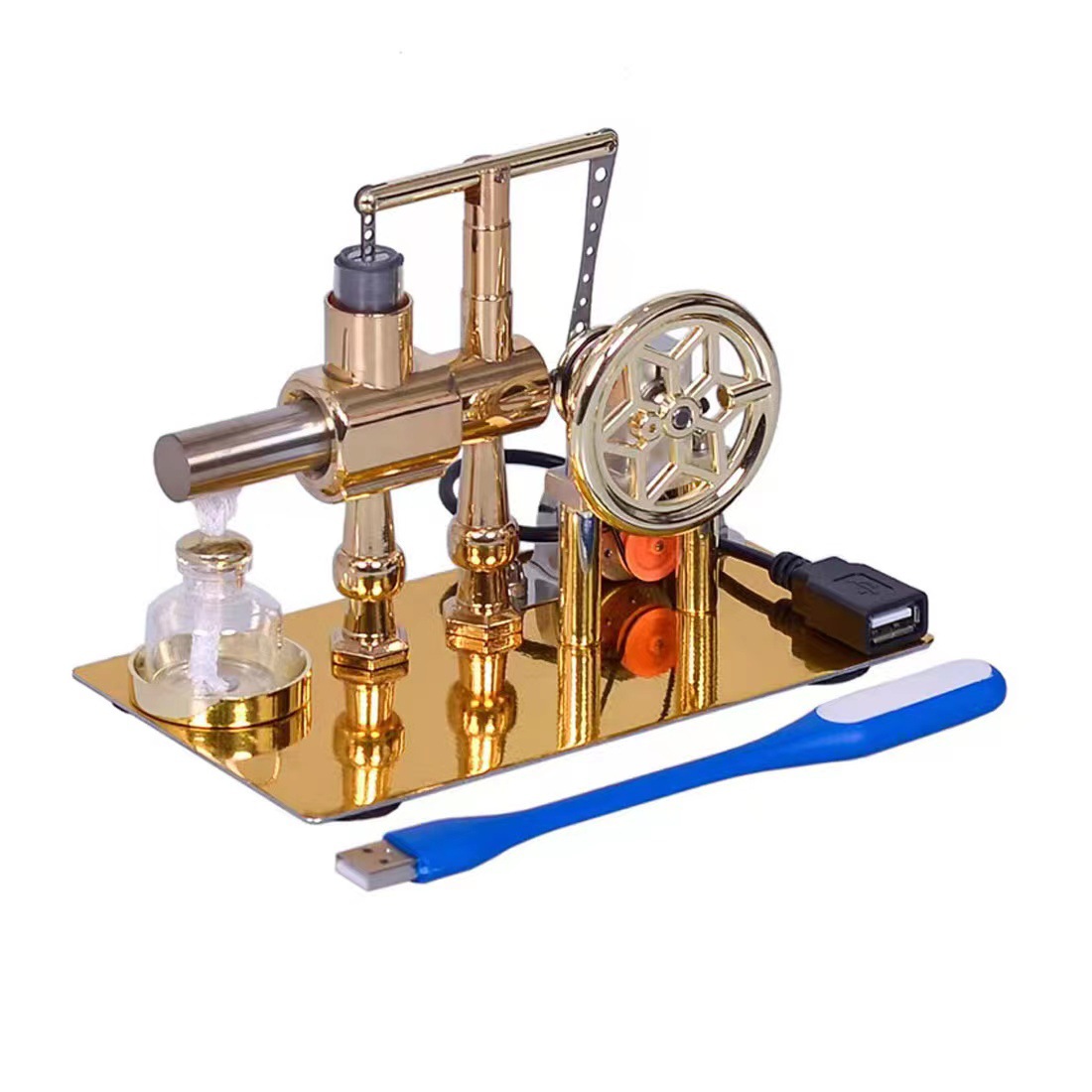 Science And Invention - Sterling Engine Generator Steam Engine Physics