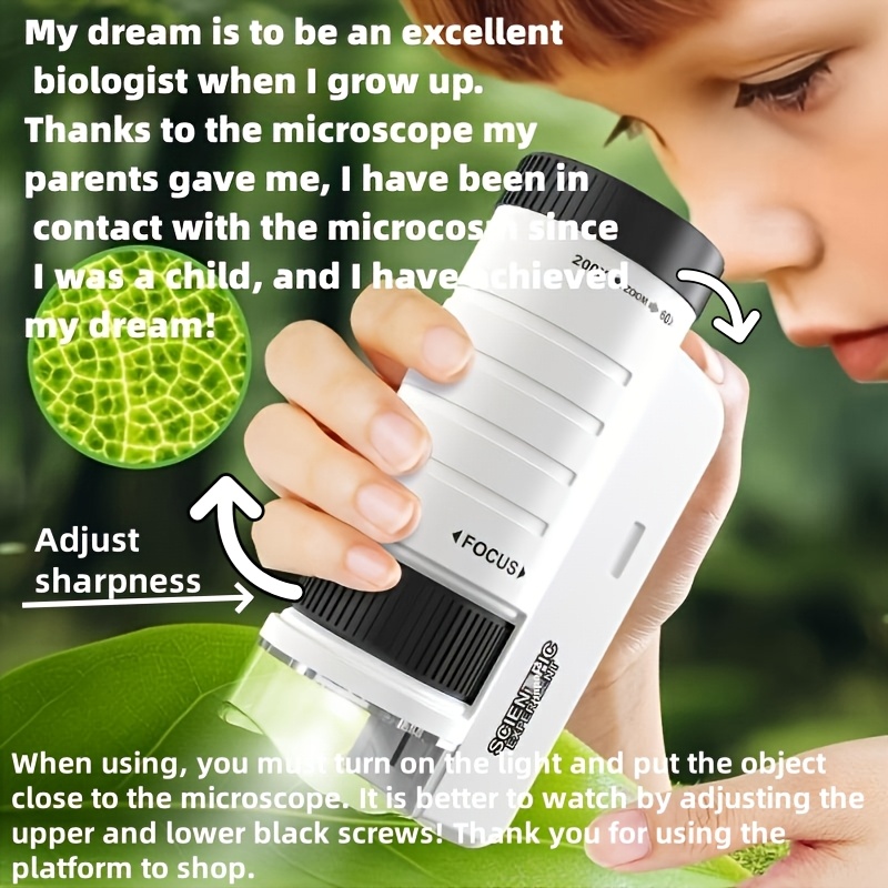 Handheld Microscope Kit Lab  H - Science Max 评论和价格