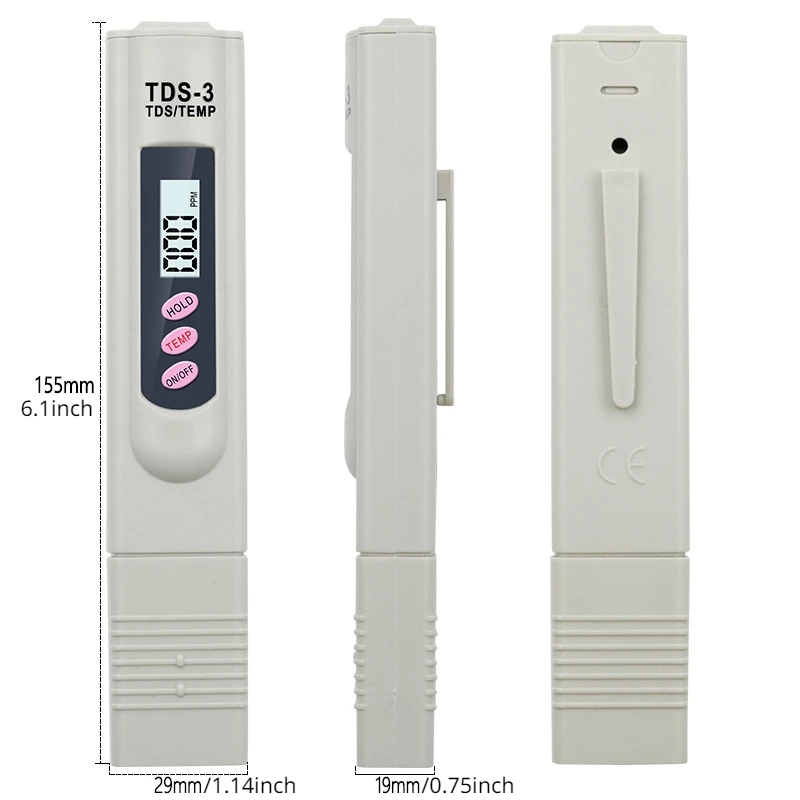 1/3 Pcs Portable LCD Digital T - Water Testing Kit 评论和价格
