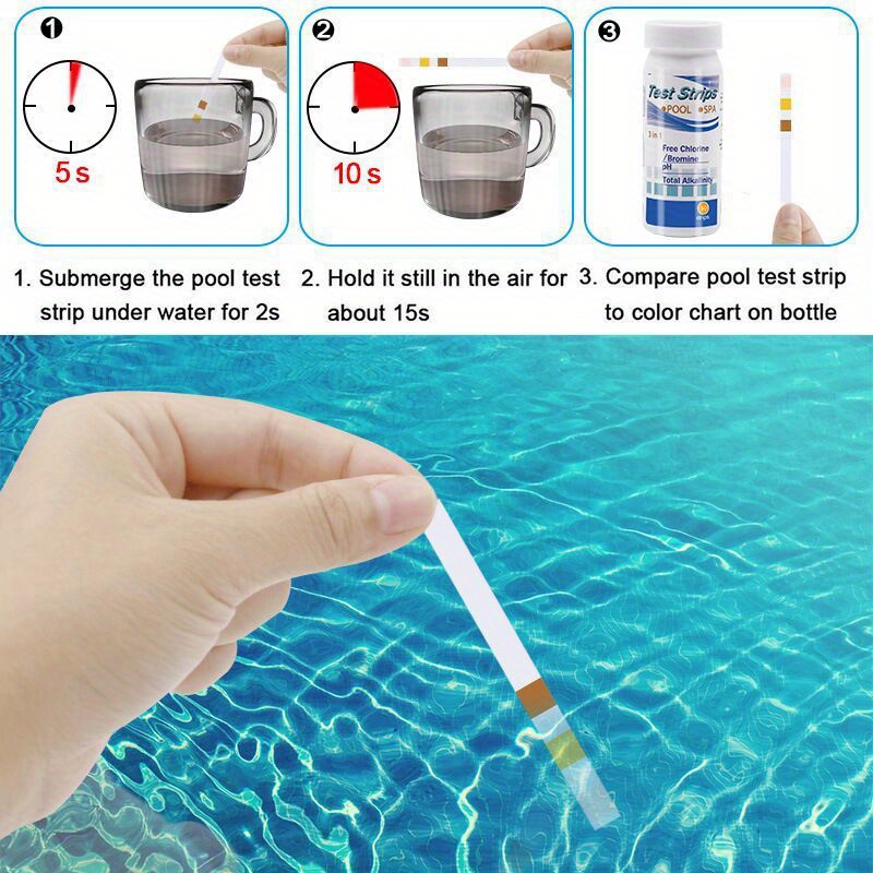 Chlorine PH Test Strips SPA Sw - Water Testing Kit 评论和价格