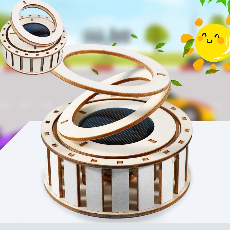1 PCS DIY Solar Double Ring Ma - Science Toys Diy 评论和价格