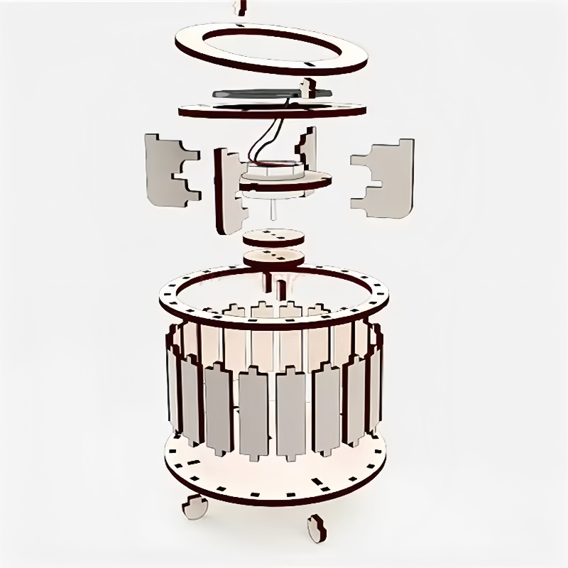 1 PCS DIY Solar Double Ring Ma - Science Toys Diy 评论和价格