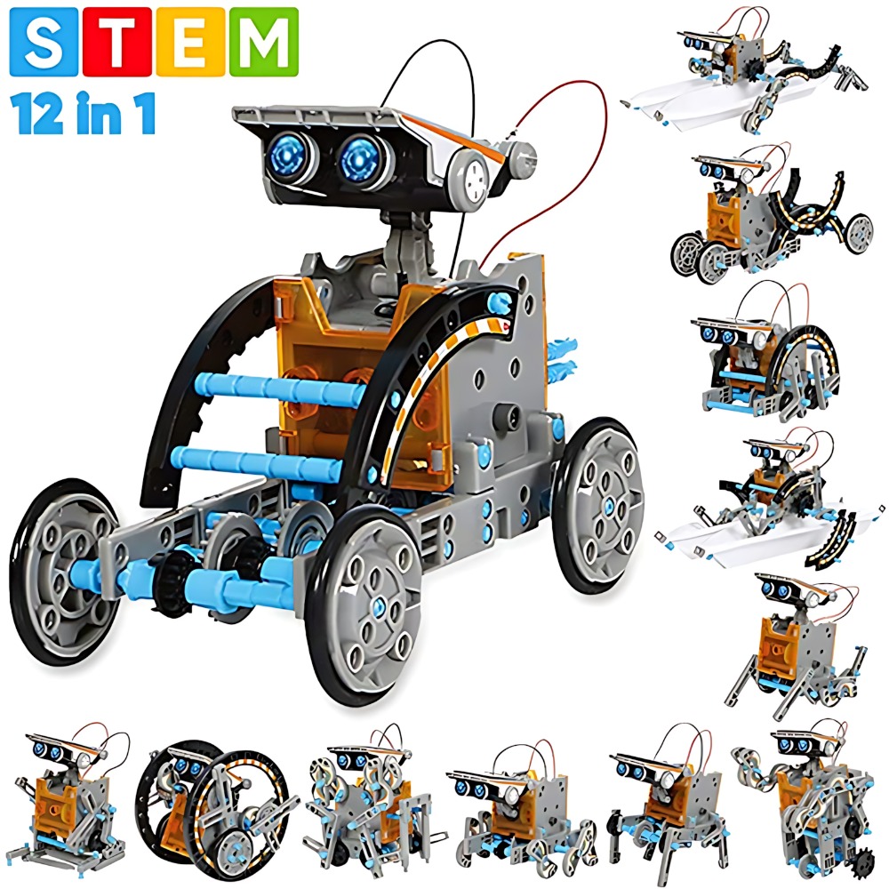 Solar Robot Building Blocks 12 - Science Toys Diy 评论和价格