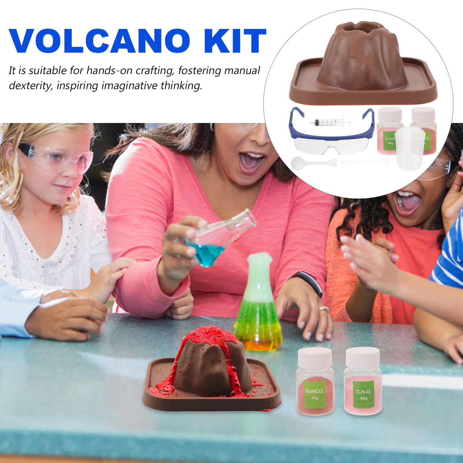 1 Set Volcano Eruptions Experi - Volcano Kit Eruption 评论和价格