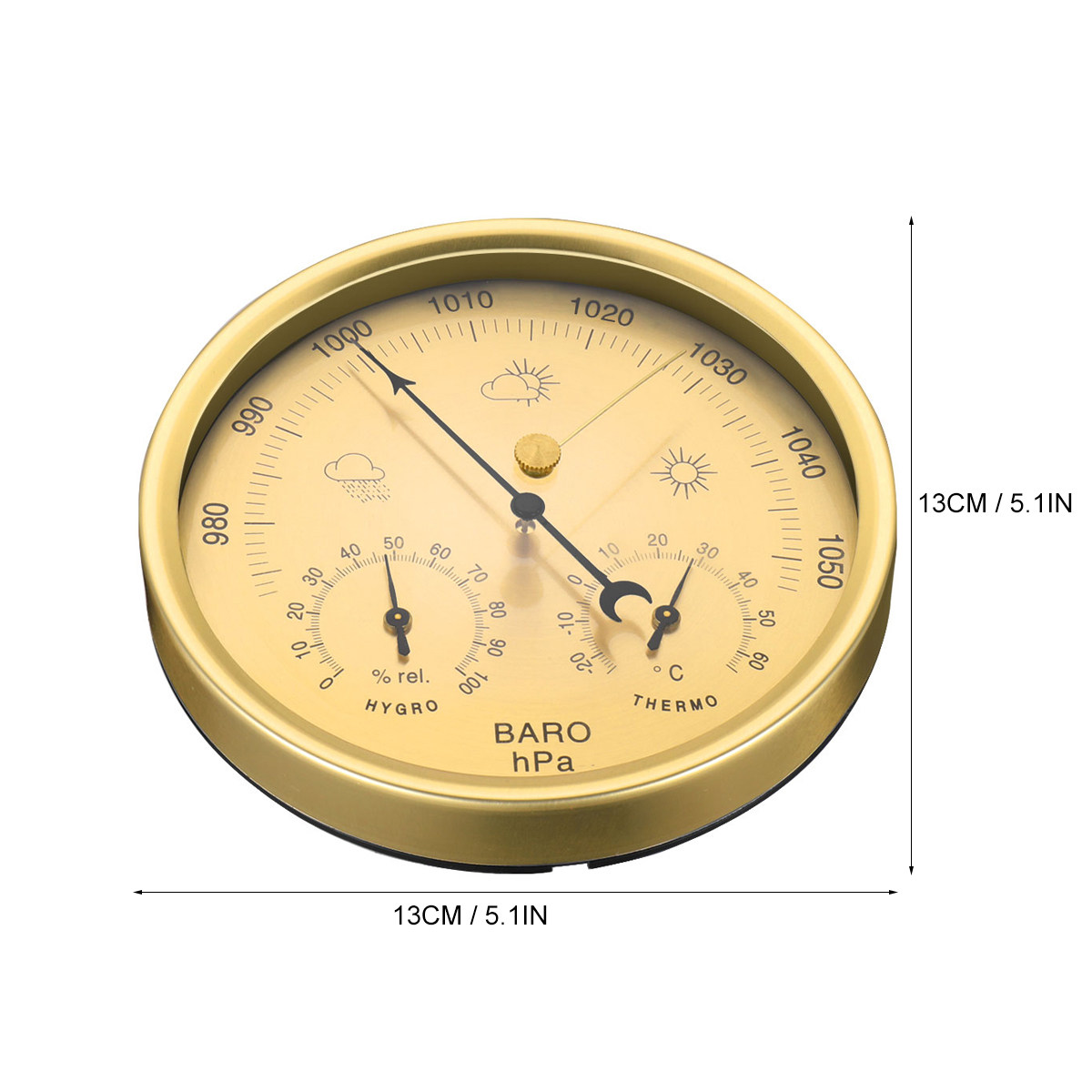 3-in-1 Analog Barometer Thermo - Barometer Analog Classic 评论和价格