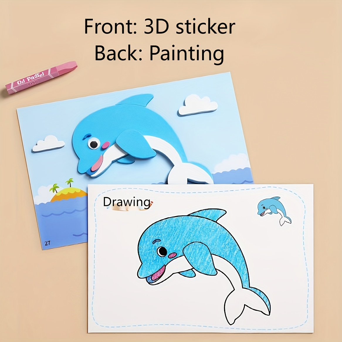 3D Stickers for Kids, Disposab - Science Toys Diy 评论和价格