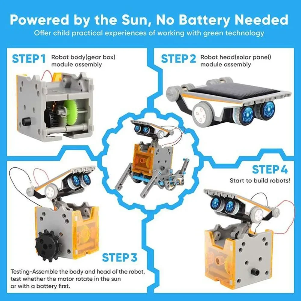 13 in 1 Solar Powered Robot Sc - Science Toys Diy 评论和价格