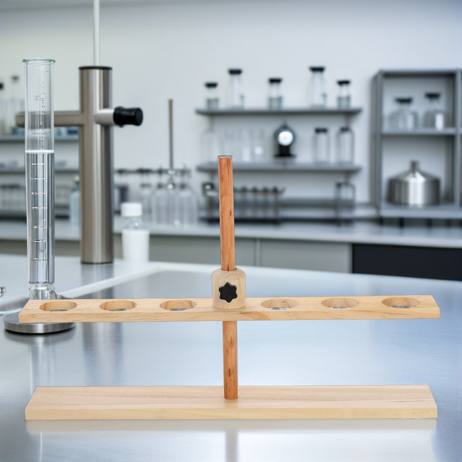6 Hole Wooden Adjustable Chemi - Science Experiment 评论和价格